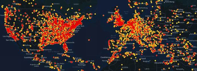 Американец направи карта на света за откриване на НЛО