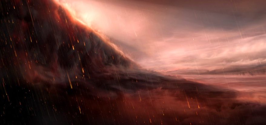 Астрономите наблюдават планета толкова гореща, че вали желязо върху нея 