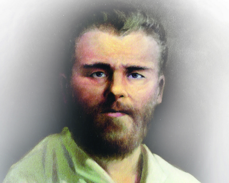 Безрък и безгръчен руски иконописец Григорий Zhuravlev 