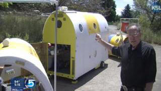 Бившият бездомник е измислил преносими приюти за всички нуждаещи се.