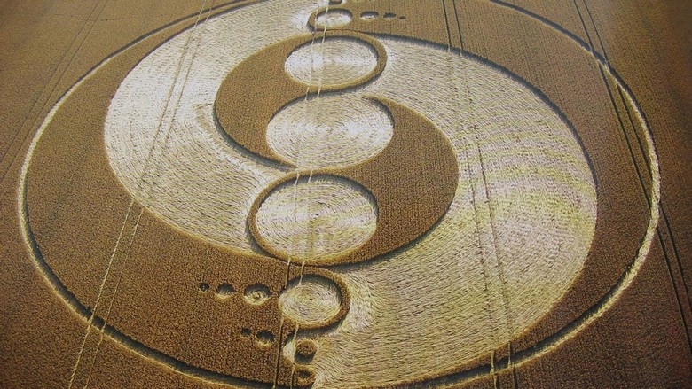 Британският уфолог улови момента, когато НЛО създава рисунка на полето