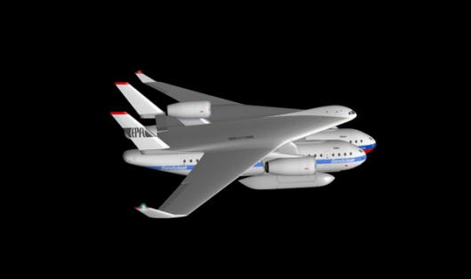 Clip-Air - самолет, който превозва вагони по небето