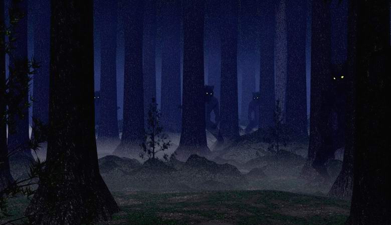 Дагестанският ловец срещна чудовище в нощната гора