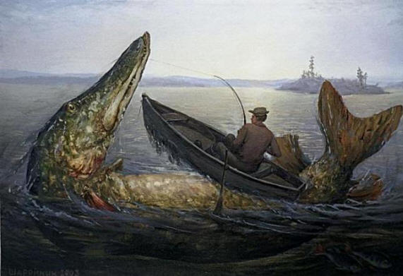 Juutku-naen: Легенди за Великите щуки-канибали