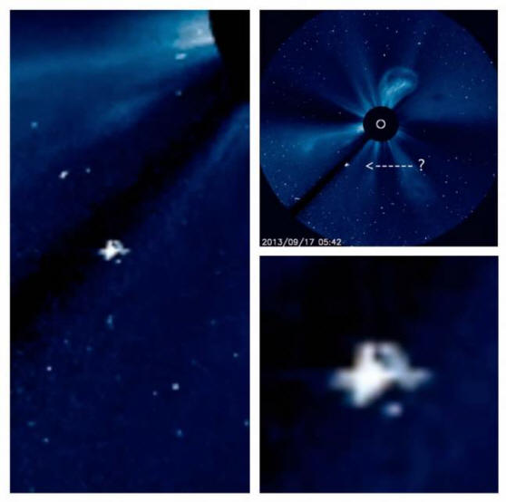 Космическият кораб на снимката на Слънцето от НАСА?