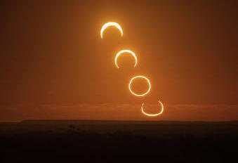 Следващата седмица ще има кръгово слънчево затъмнение