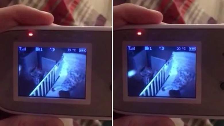 Бащата улови мистериозно сияние близо до люлката на дъщеря си