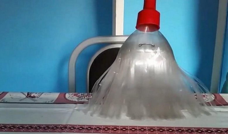 Страхотна дворна метла от пластмасови бутилки