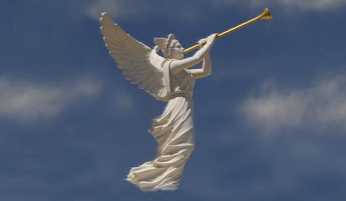 Тромпетни звуци се чуват от небето по целия свят.