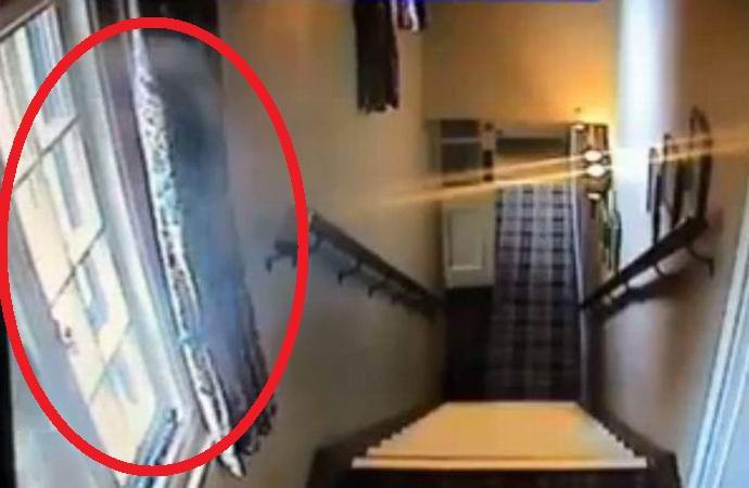 Призракът на бившия собственик предизвика аларма в кръчмата и попадна на камерата за наблюдение