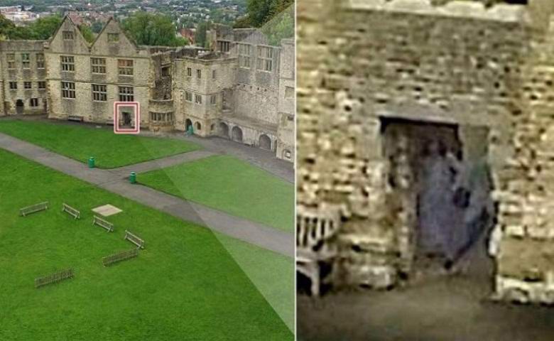 Фантомът на сивата дама е заснет на снимката