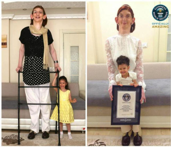 Най-високото момиче в света