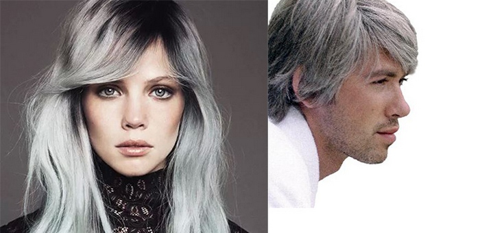 Сивата коса украсява само мъжете и дори тогава не винаги.