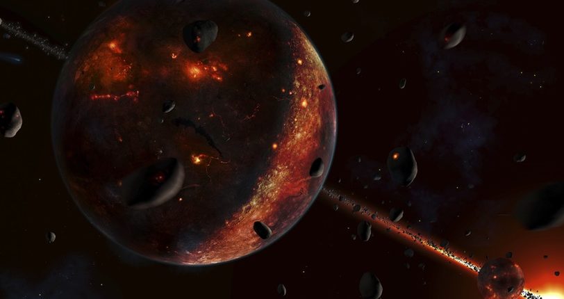 Учен: Луната се е образувала в резултат на бомбардирането на Земята от астероиди 