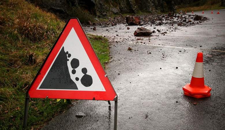 Невероятно свлачище, снимано в Тибет