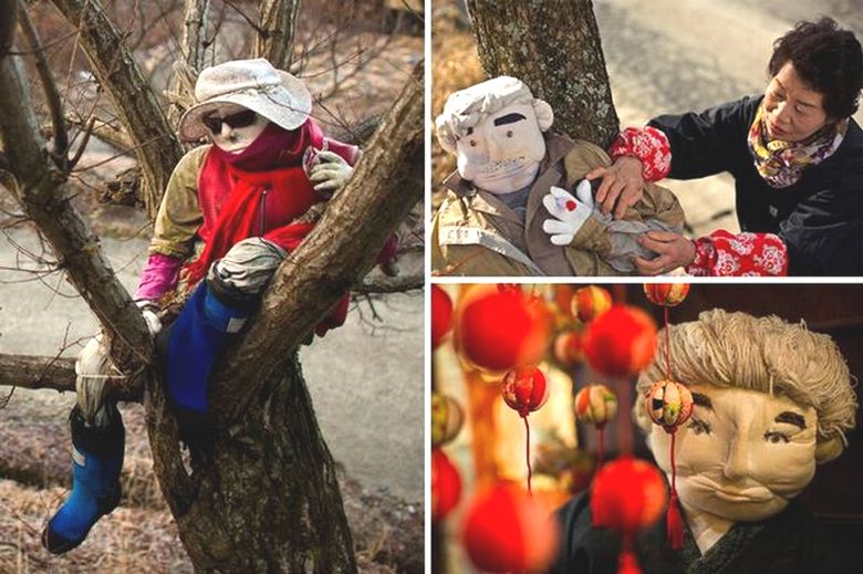 Японско село, в което живеят стотици парцалени кукли