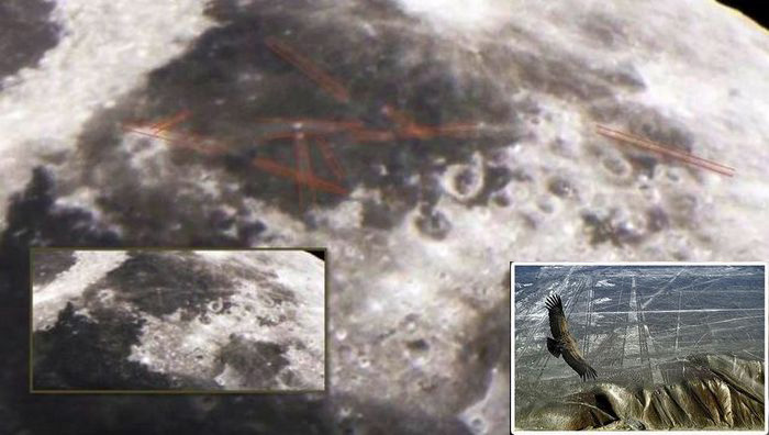 Тайнствените линии на Наска открити на Луната